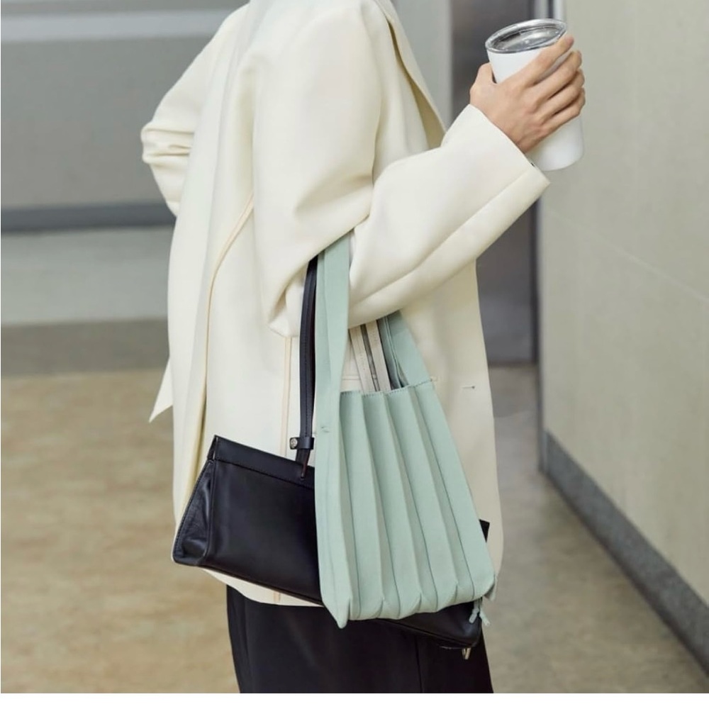 Joseph & Stacey Foldable Knit Bag Basil